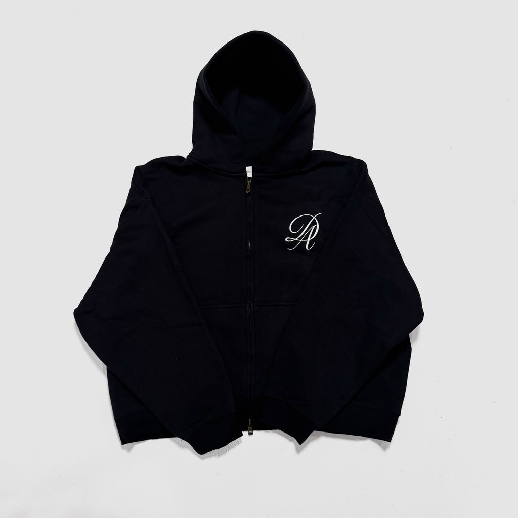 BOXY DREY ZIP-HODDIE